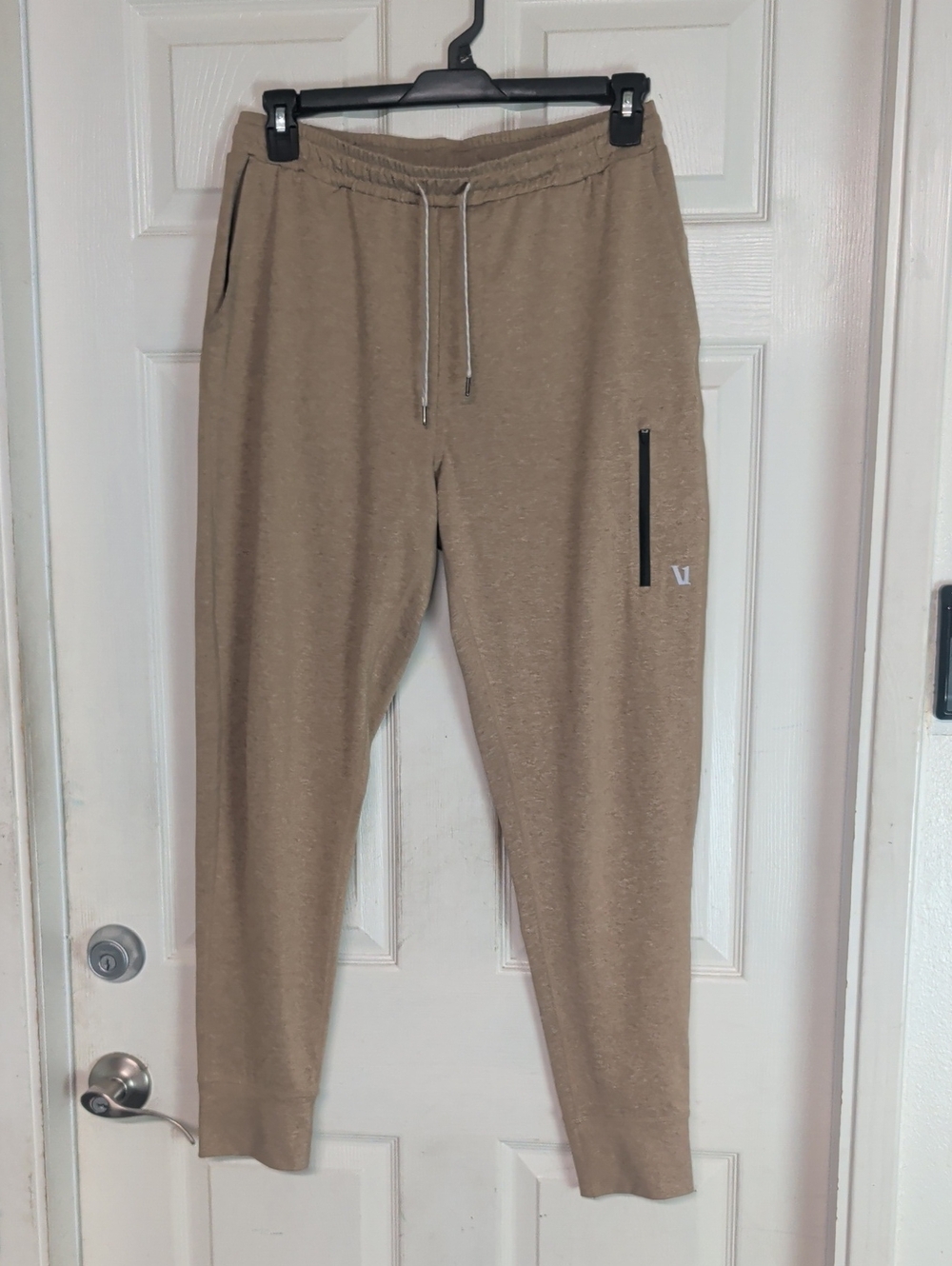 Vuori Sunday Performance Jogger Mens Medium Camel Heather Sweatpants Drawstring